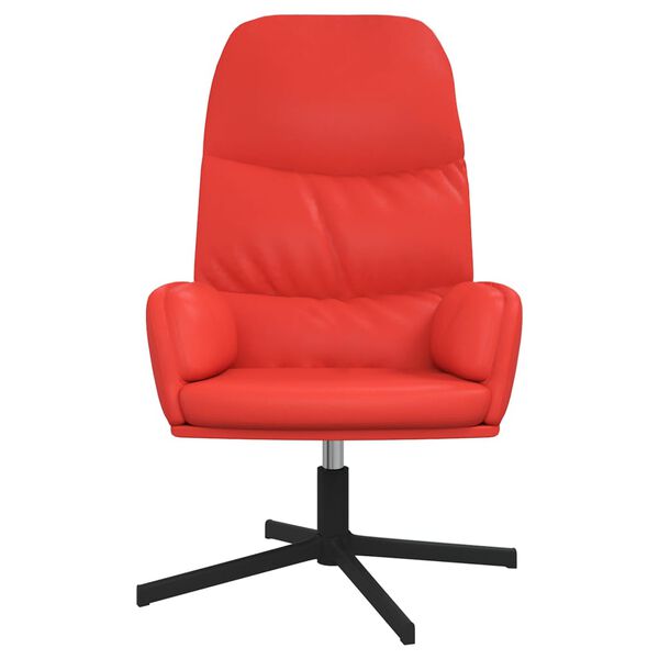 vidaXL Chaise de relaxation Rouge Similicuir
