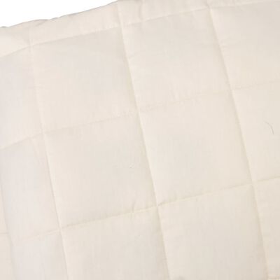 vidaXL Couverture lestée Crème clair 137x200 cm 10 kg Tissu