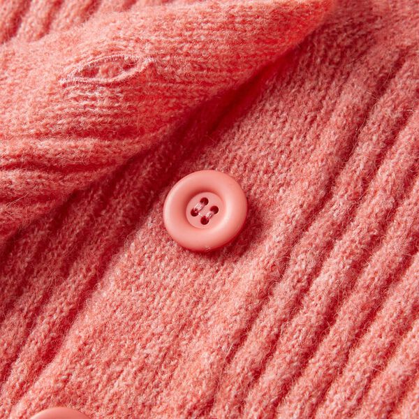 Cardigan tricot&eacute; pour enfants rose moyen 128