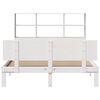 vidaXL Lit biblioth&egrave;que sans matelas blanc 140x200 cm bois pin massif