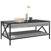 vidaXL Table basse avec LED infini sonoma gris 90x50x38 cm