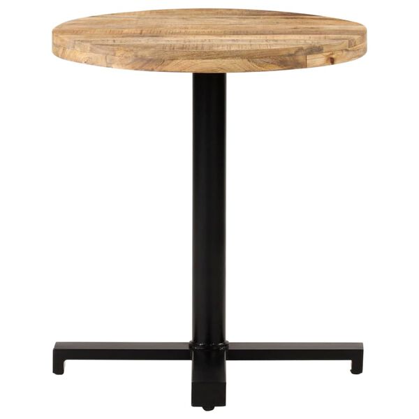 vidaXL Table de bistro Ronde Ø70x75 cm Bois de manguier brut