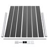 vidaXL Ensemble de panneau de cl&ocirc;ture WPC 353x146 cm Noir