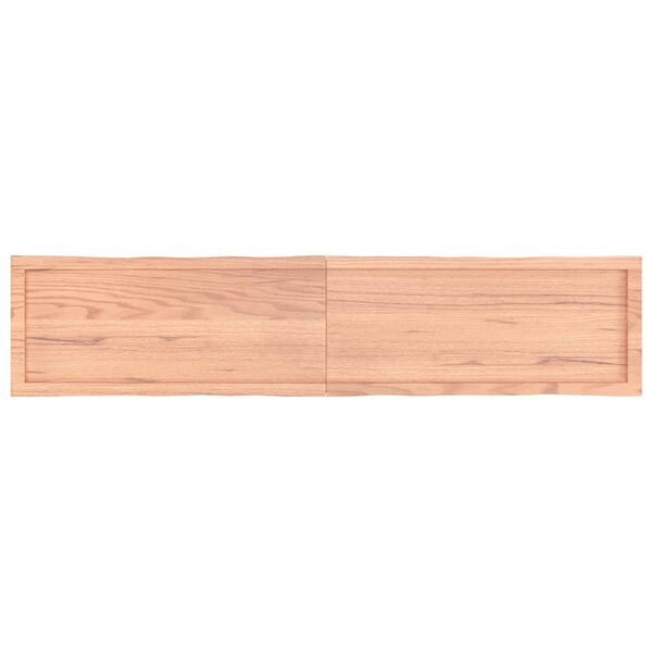 vidaXL Dessus de table bois massif trait&eacute; bordure assortie