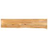 vidaXL Dessus de table &agrave; bord vivant 140x40x3,8cm bois massif manguier