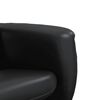 vidaXL Fauteuil inclinable de massage avec repose-pied noir similicuir
