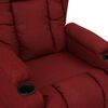 vidaXL Fauteuil Rouge bordeaux Tissu