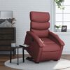 vidaXL Fauteuil inclinable Rouge bordeaux Similicuir