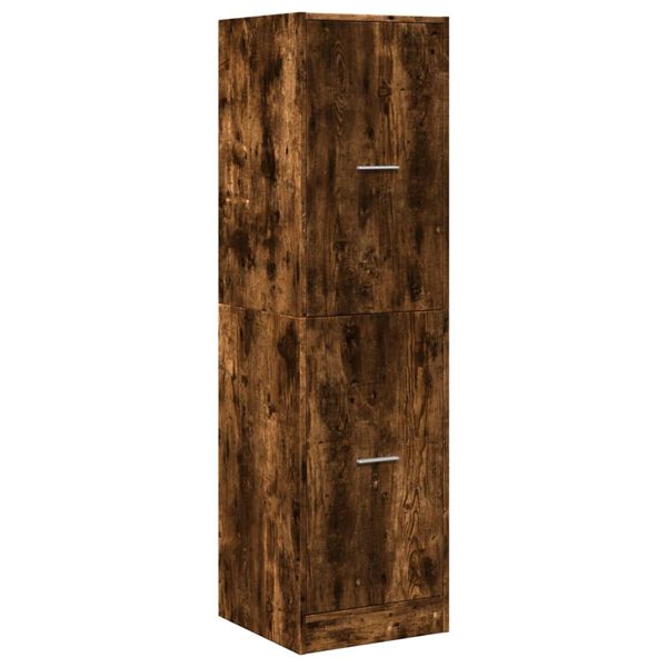 vidaXL Armoire d'apothicaire ch&ecirc;ne fum&eacute; 40x41x144,5 cm bois ing&eacute;nierie