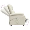 vidaXL Fauteuil Cr&egrave;me Similicuir