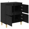 vidaXL Buffet Ch&ecirc;ne noir 60 x 35 x 70 cm Bois d'ing&eacute;nierie