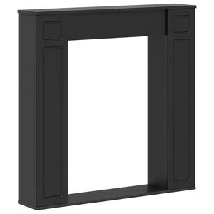 vidaXL Cadre de chemin&eacute;e Noir 100 x 20 x 100 cm Bois d'ing&eacute;nierie