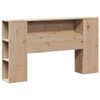 vidaXL Lit biblioth&egrave;que sans matelas 140x200 cm bois massif de pin