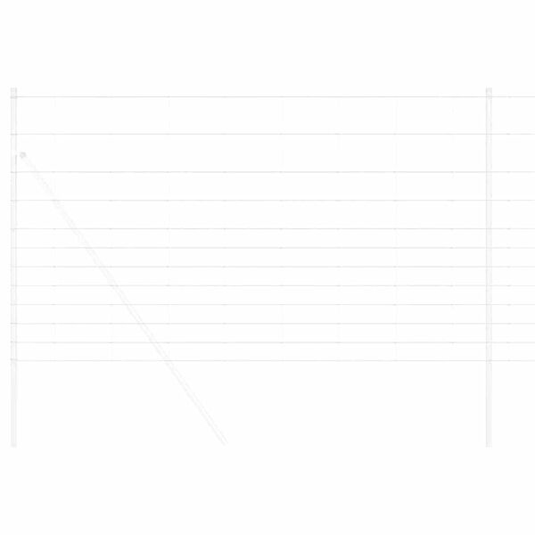 vidaXL Cl&ocirc;ture de prairie Argent&eacute; 50 x 1,4 m Acier galvanis&eacute;