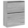 vidaXL Armoire &agrave; chaussures sonoma gris 80x34x96,5cm bois d'ing&eacute;nierie
