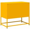 vidaXL Meuble TV jaune moutarde 68x39x60,5 cm acier