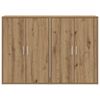 vidaXL Buffet 2 pcs Ch&ecirc;ne artisanal 60 x 31 x 84 cm Bois d'ing&eacute;nierie