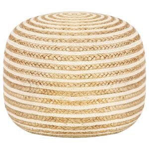 vidaXL Pouf fait &agrave; la main 45x30 cm Jute