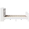 vidaXL Lit biblioth&egrave;que sans matelas blanc 160x200 cm bois pin massif