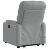 vidaXL Fauteuil de massage inclinable Gris clair Tissu