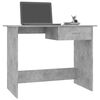 vidaXL Bureau Gris b&eacute;ton 100x50x76 cm Bois d&rsquo;ing&eacute;nierie