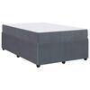 vidaXL Cadre de lit avec matelas Gris fonc&eacute; 120 x 200 cm Velours