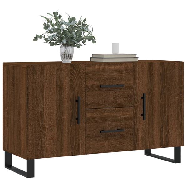 vidaXL Buffet chêne marron 100x36x60 cm bois d'ingénierie