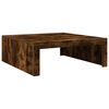 vidaXL Table basse Ch&ecirc;ne fum&eacute; 100x100x35 cm Bois d'ing&eacute;nierie