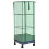 vidaXL Jardini&egrave;re de jardin avec couverture de serre et roues PP