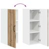 vidaXL Armoire de cuisine Kalmar 2 pcs Ch&ecirc;ne artisanal 30 x 31 x 80 cm