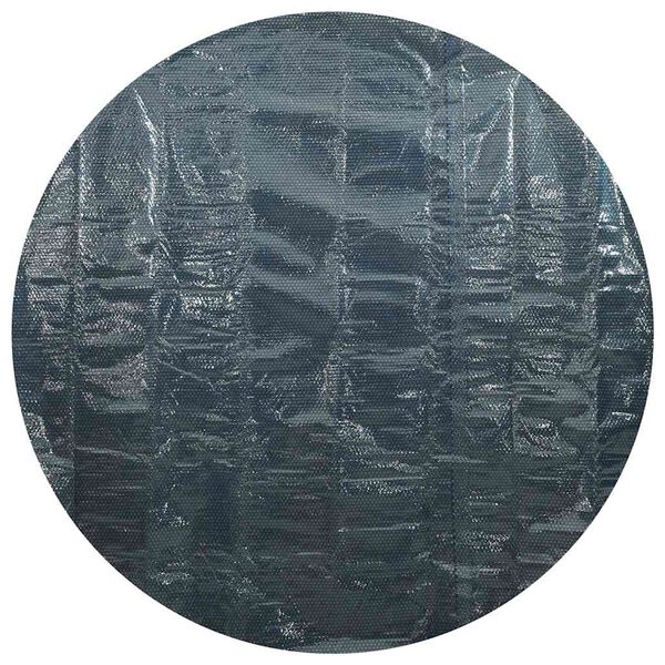 vidaXL Film solaire de piscine flottant PE 210 cm Noir et bleu