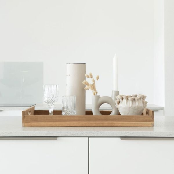 House Nordic Plateau Christina avec poign&eacute;es Naturel