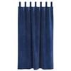 vidaXL Rideaux occultants 2 pcs Bleu fonc&eacute; 140 x 175 cm Velours