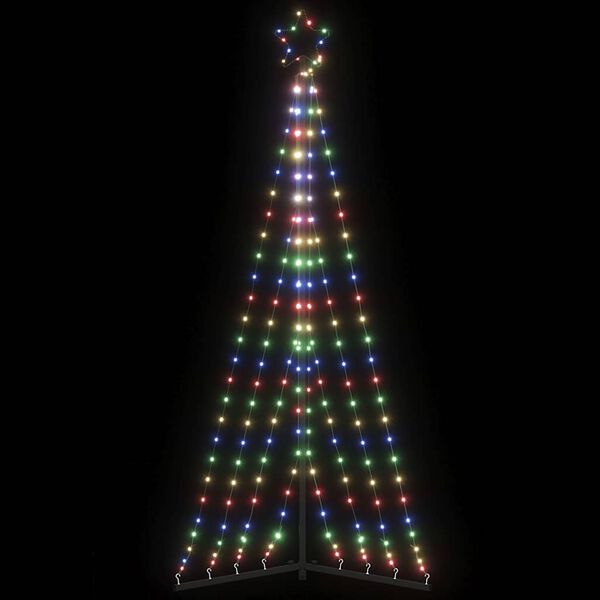 vidaXL Sapin de No&euml;l &agrave; LED 339 LED color&eacute;es 187 cm