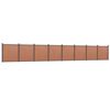 vidaXL Panneau de cl&ocirc;ture marron 1391x186 cm WPC