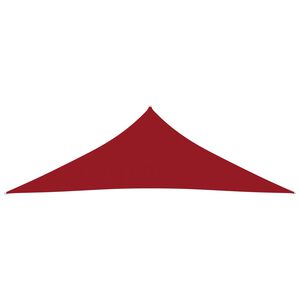 vidaXL Voile de parasol tissu oxford triangulaire 5x5x6 m rouge