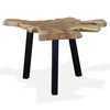 vidaXL Table basse Teck authentique 80x70x38 cm