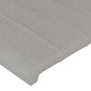vidaXL Sommier &agrave; lattes de lit avec matelas Gris clair 140x200cm Tissu