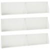 vidaXL Mur de sout&egrave;nement 6 pc 100 x 12 x 40 cm Acier Blanc