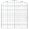 vidaXL Panier de gabions arqu&eacute; 200x30x180/200 cm Fer galvanis&eacute;