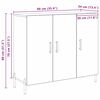 vidaXL Buffet Bois ancien 90 x 34 x 80 cm Bois d'ing&eacute;nierie