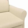 vidaXL fauteuil Crème 76 x 94 x 102 cm tissu
