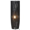 vidaXL Lampadaire sur pied Osier Noir 84 cm E27