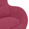vidaXL Fauteuil &oelig;uf Bordeaux Velours