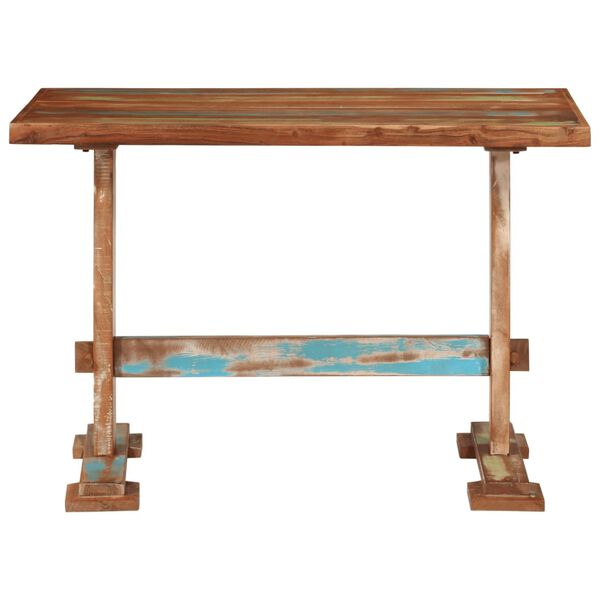 vidaXL Table à manger 110x55x78 cm bois massif de récupération
