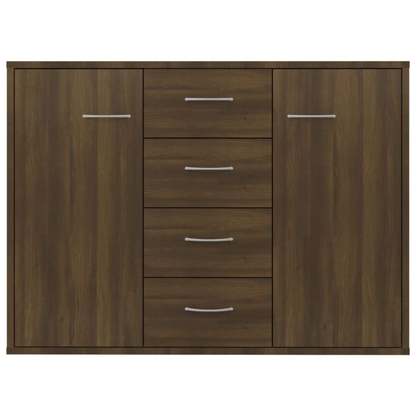 vidaXL Buffet Ch&ecirc;ne marron 88x30x65 cm Bois d'ing&eacute;nierie