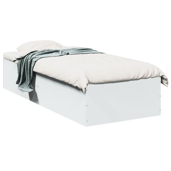 vidaXL Cadre de lit sans matelas blanc 90x200 cm