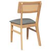 vidaXL Chaises à manger coussins 2 pcs bois massif caoutchouc