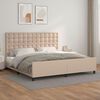 vidaXL Cadre de lit sans matelas cappuccino 200x200 cm similicuir