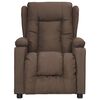 vidaXL Fauteuil de massage Taupe Tissu